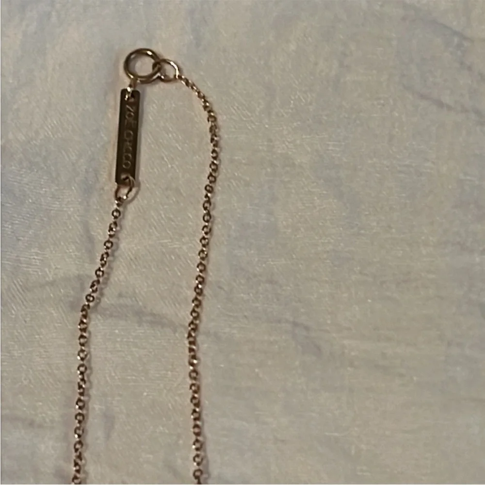 Zoe chicco XO necklace 14k yellow gold white pave diamonds - Picture 7 of 7